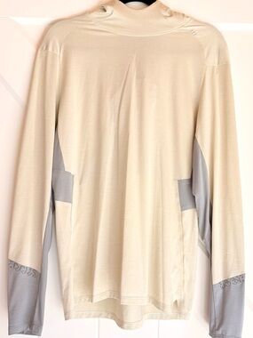 Men’s Lululemon Fast & Free Run Hoodie Heathered Muslin M